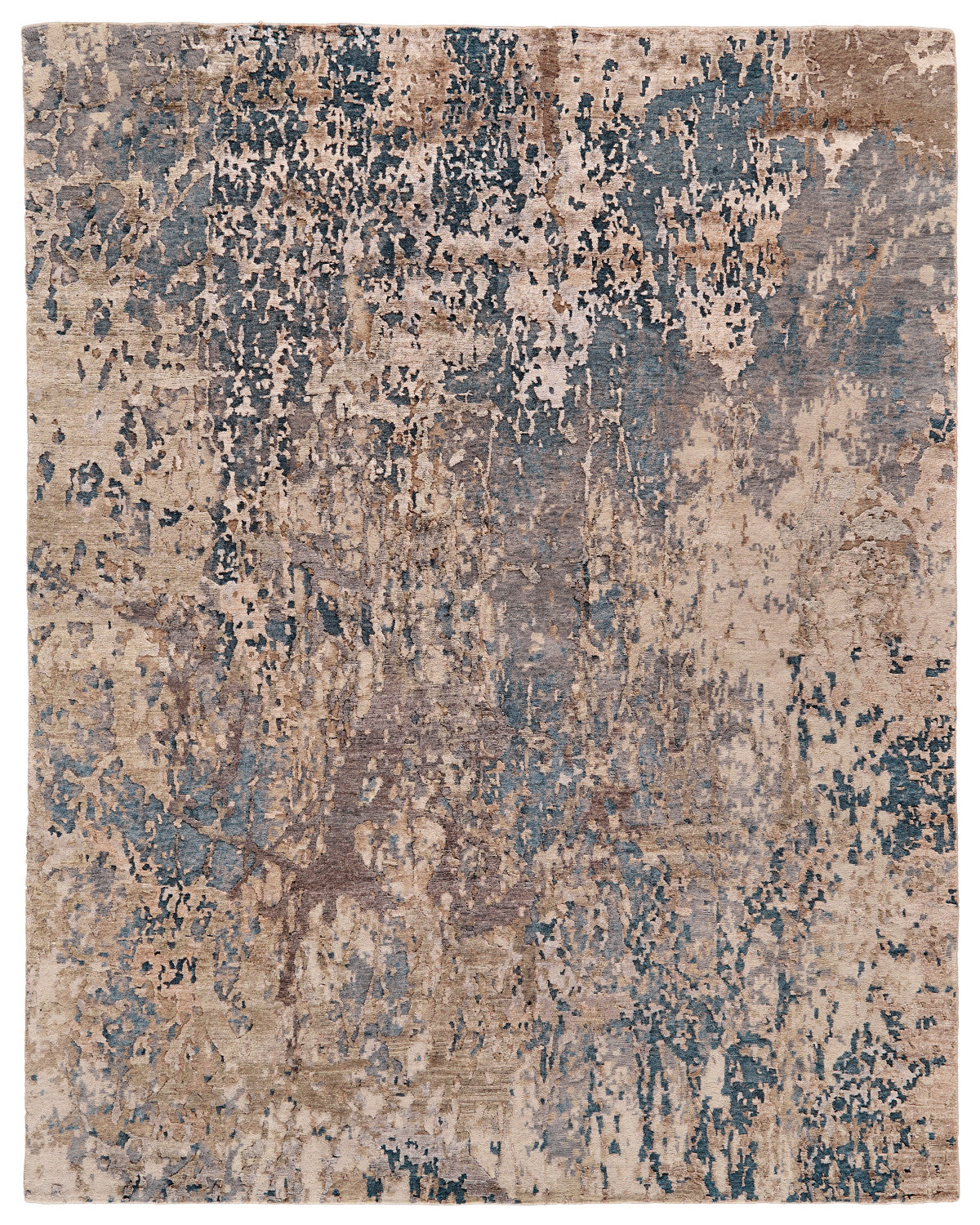 Lor 6004L Blue/Camel Rug by Feizy