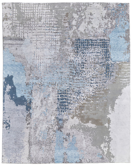 Lor 69EYF Blue/Silver Rug by Feizy