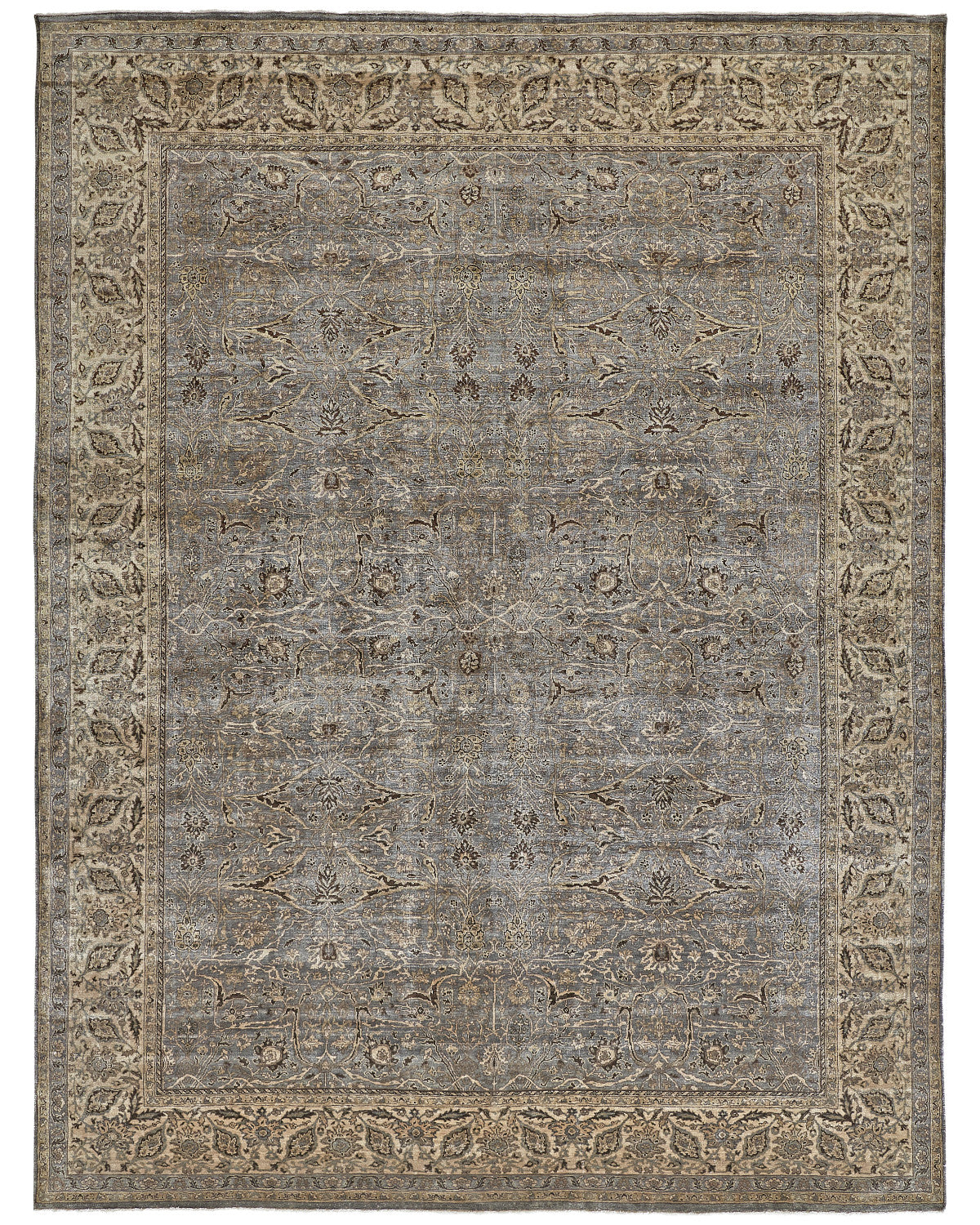 Ouray 6132F Smoke/Ivory Rug by Feizy