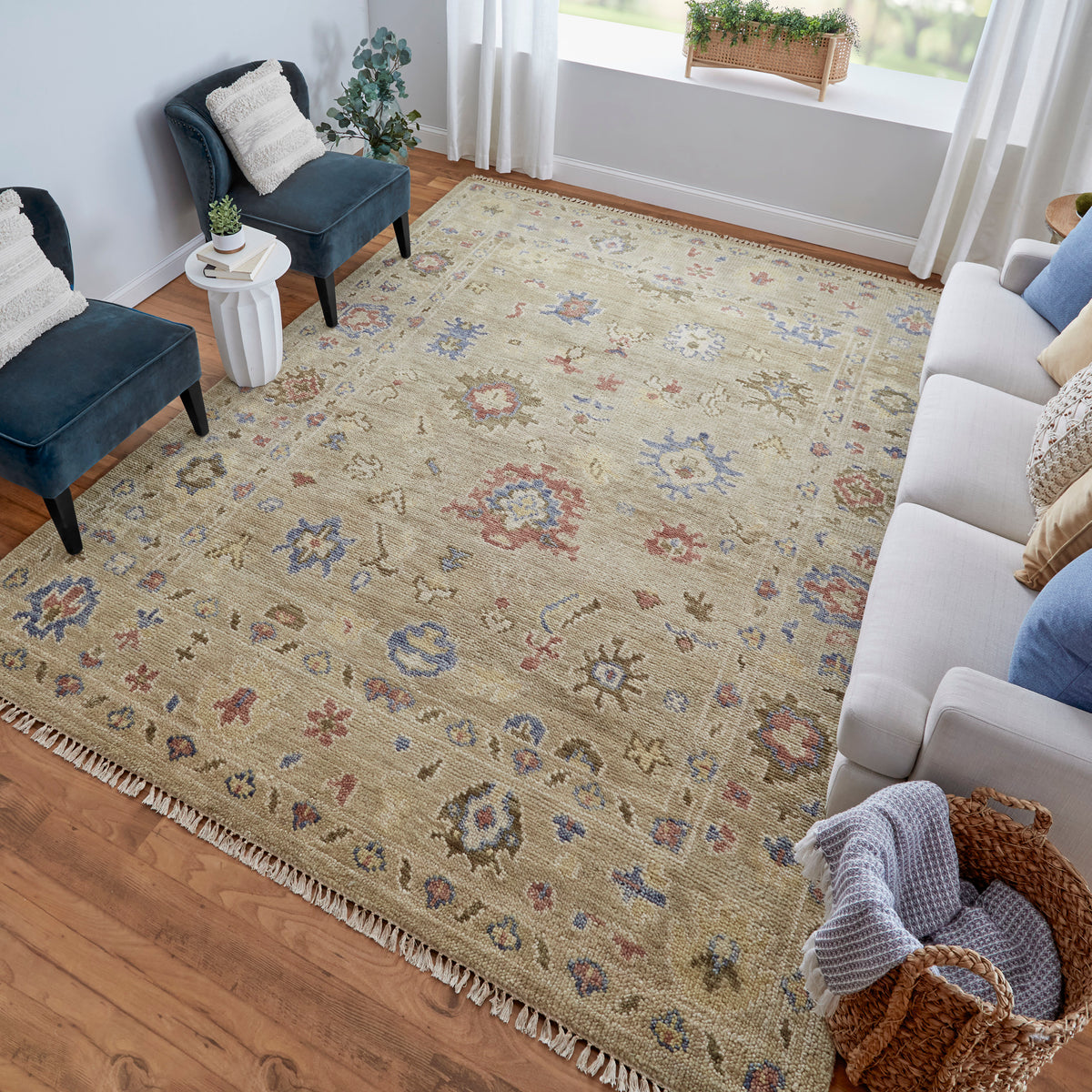 Fillmore 69CJF Blue/Ivory Rug by Feizy