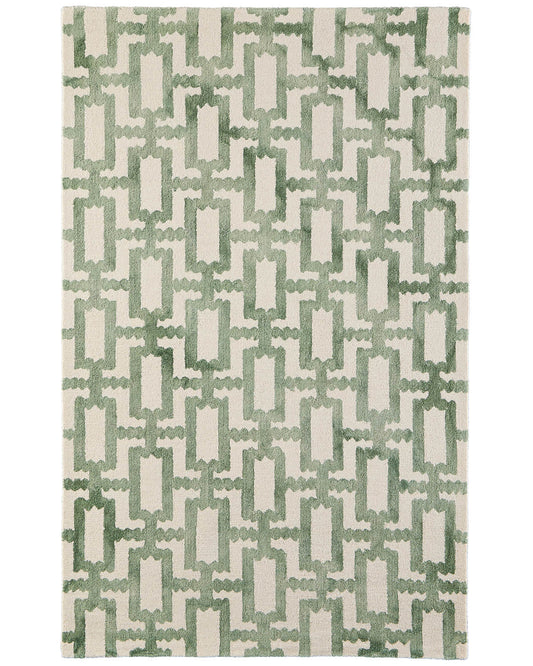 Lorrain 8919F Green/Ivory Rug by Feizy
