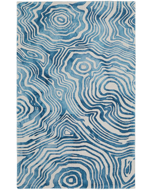 Lorrain 8920F Blue/Ivory Rug by Feizy