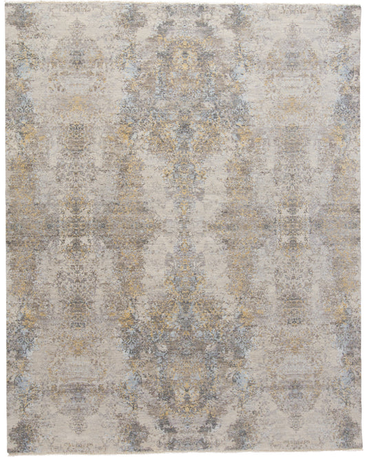 Dalia 6383F Frosted/Gold Rug by Feizy