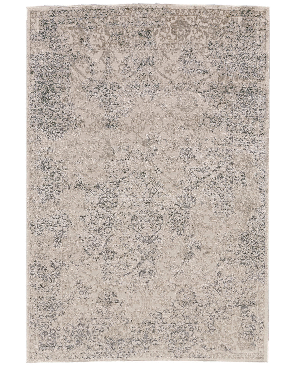 Prasad 3682F Light Gray Rug by Feizy