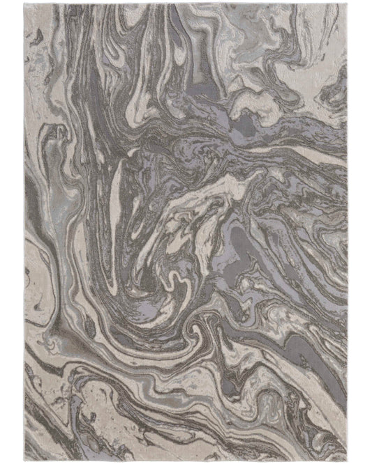 Prasad 3894F Light Gray Rug by Feizy