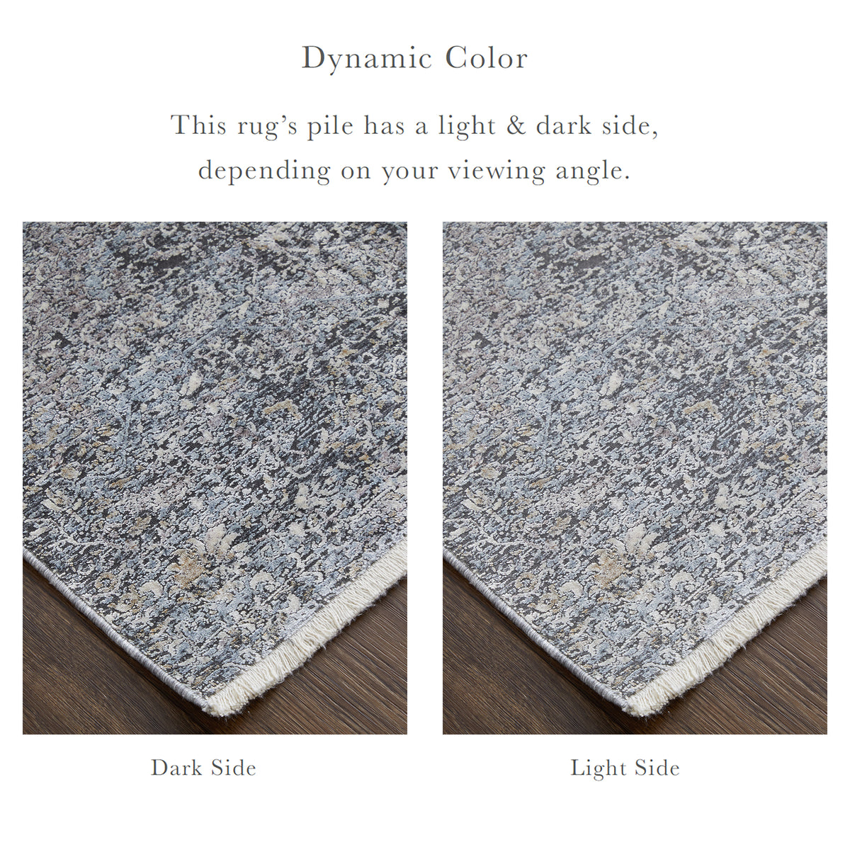 Sarrant 3963F Smoke Rug by Feizy