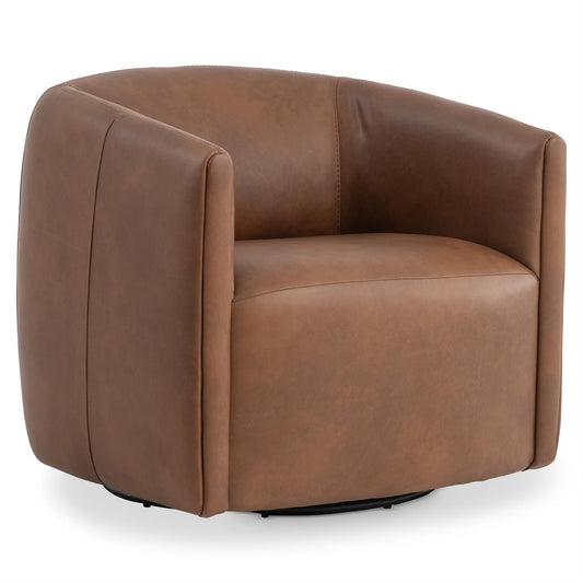 Aline Leather Swivel Chair (693SLQ) by Bernhardt