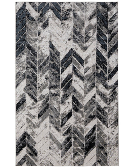 Micah 3048F Gray/Silver Rug by Feizy