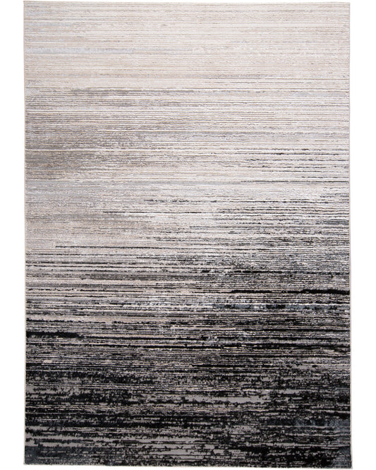 Micah 3337F Black/Dark Gray Rug by Feizy