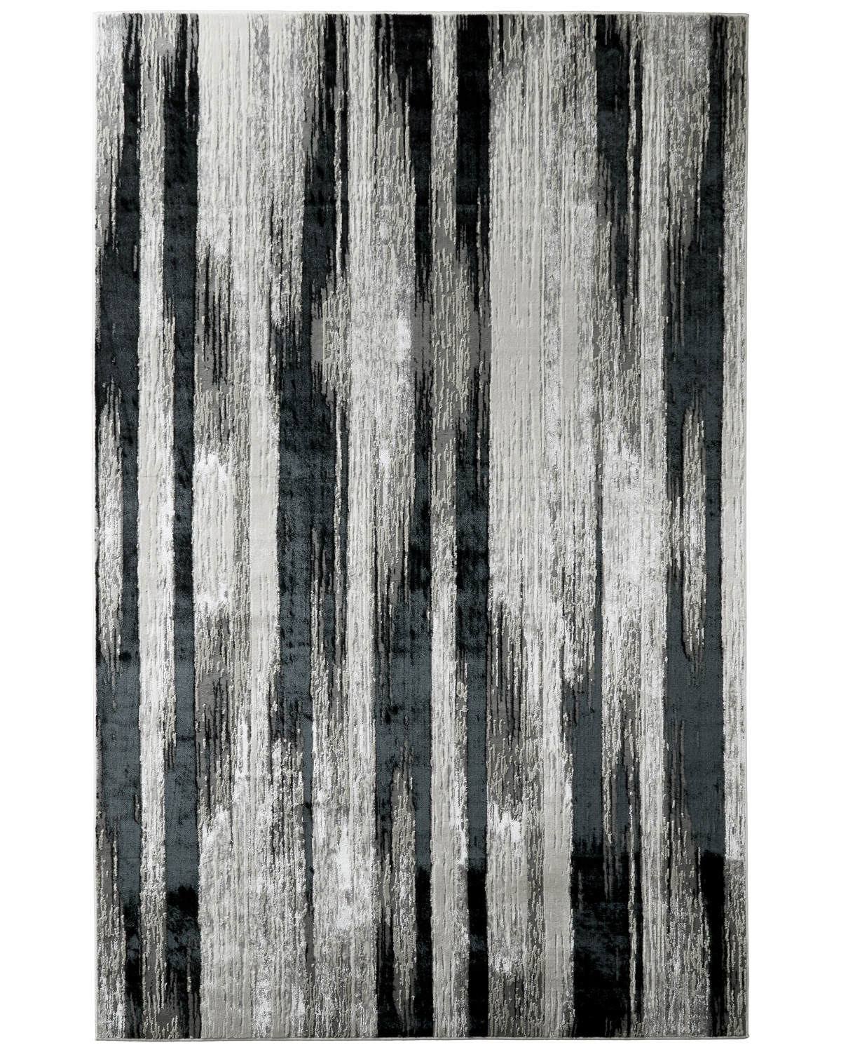 Micah 3338F Black/Silver Rug by Feizy