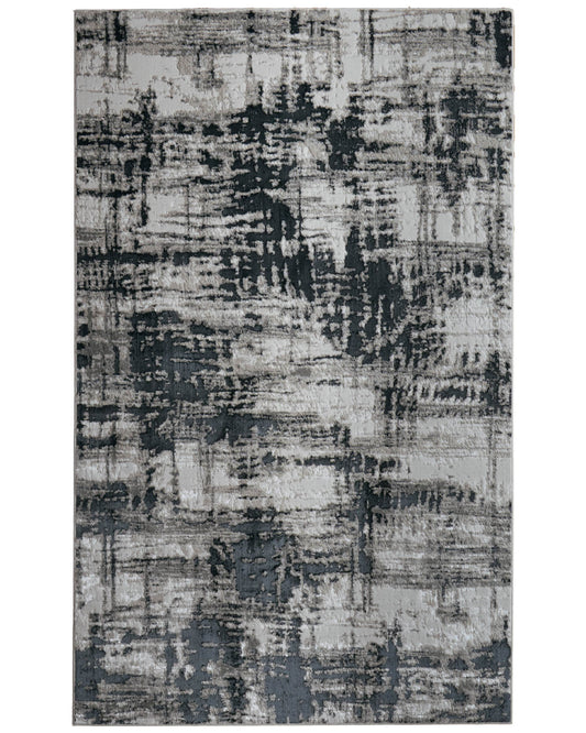 Micah 3339F Black Rug by Feizy