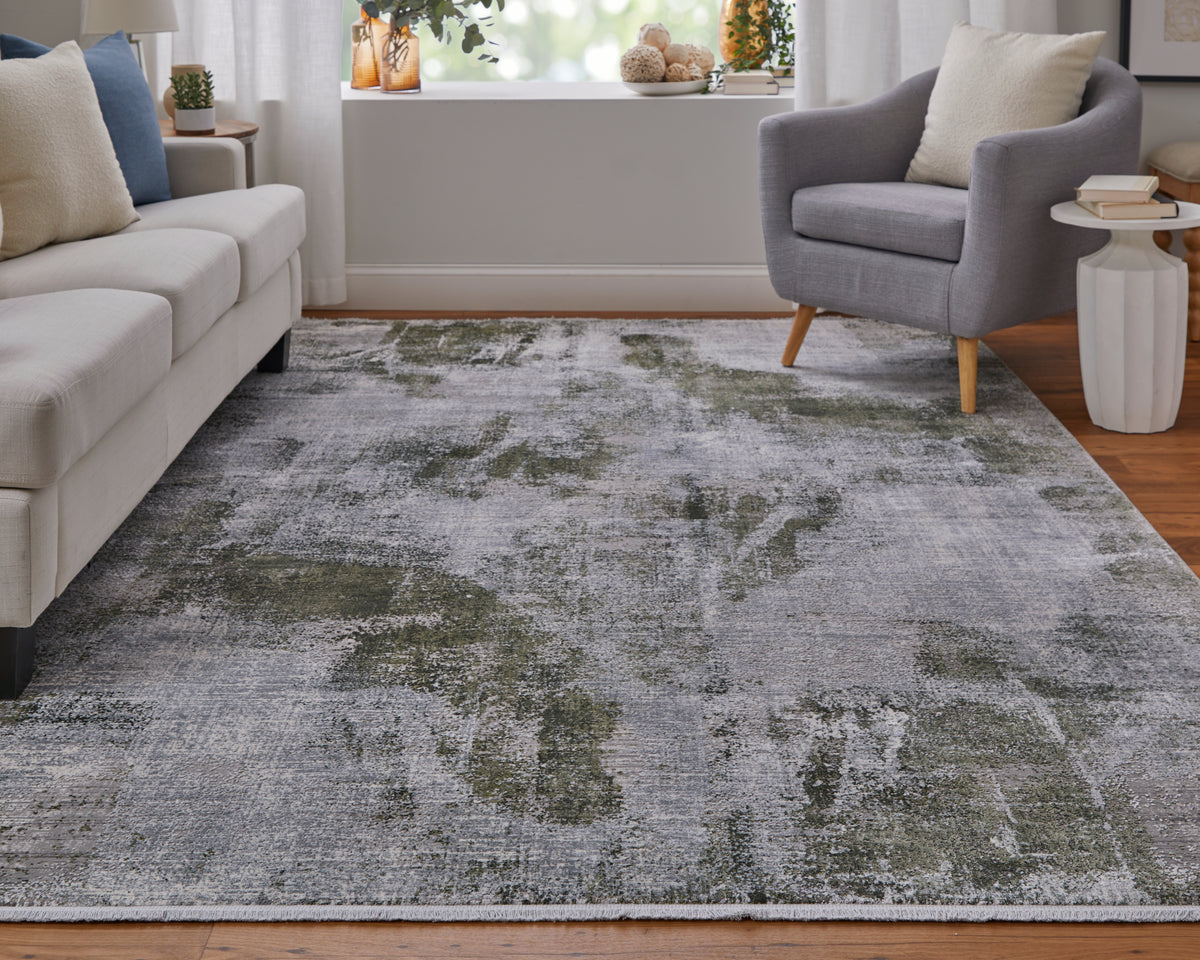Cadiz 39N5F Green/Ivory Rug by Feizy
