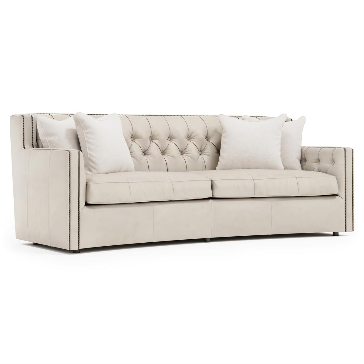 Candace Leather Sofa (7277L) by Bernhardt