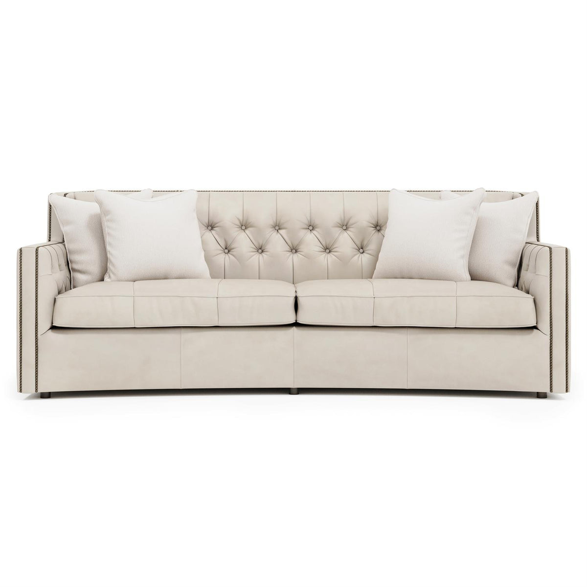 Candace Leather Sofa (7277L) by Bernhardt