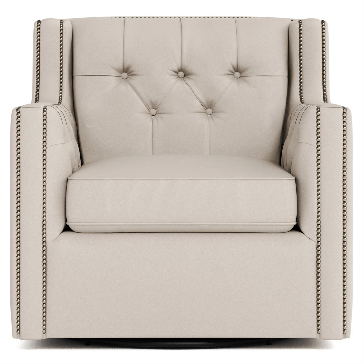Candace Leather Swivel Chair (727SL) by Bernhardt