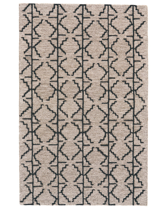 Enzo 8732F Charcoal/Gray Rug by Feizy