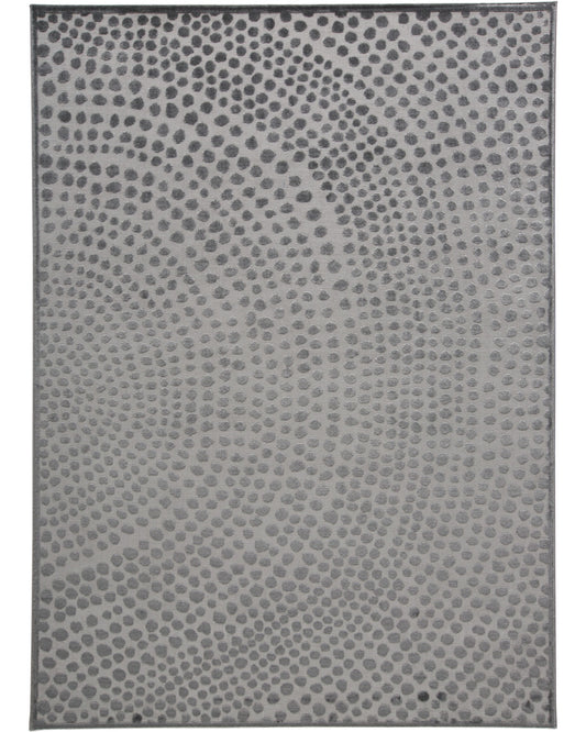 Gaspar 3835F Castle/Dark Gray Rug by Feizy