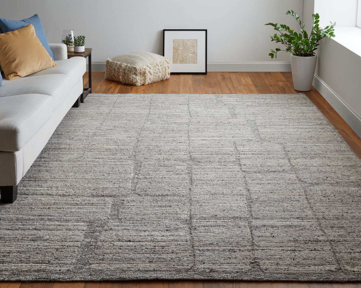 Navaro 8912F Gray/Brown Rug by Feizy
