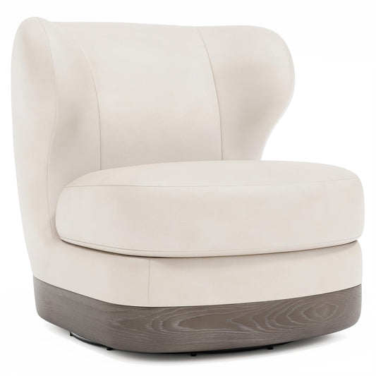 Beck Leather Swivel Chair by Bernhardt