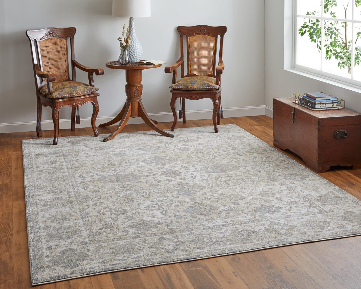 Celene 39L0F Beige/Gray Rug by Feizy