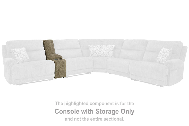 Lubec 3-Piece Reclining Loveseat with Console