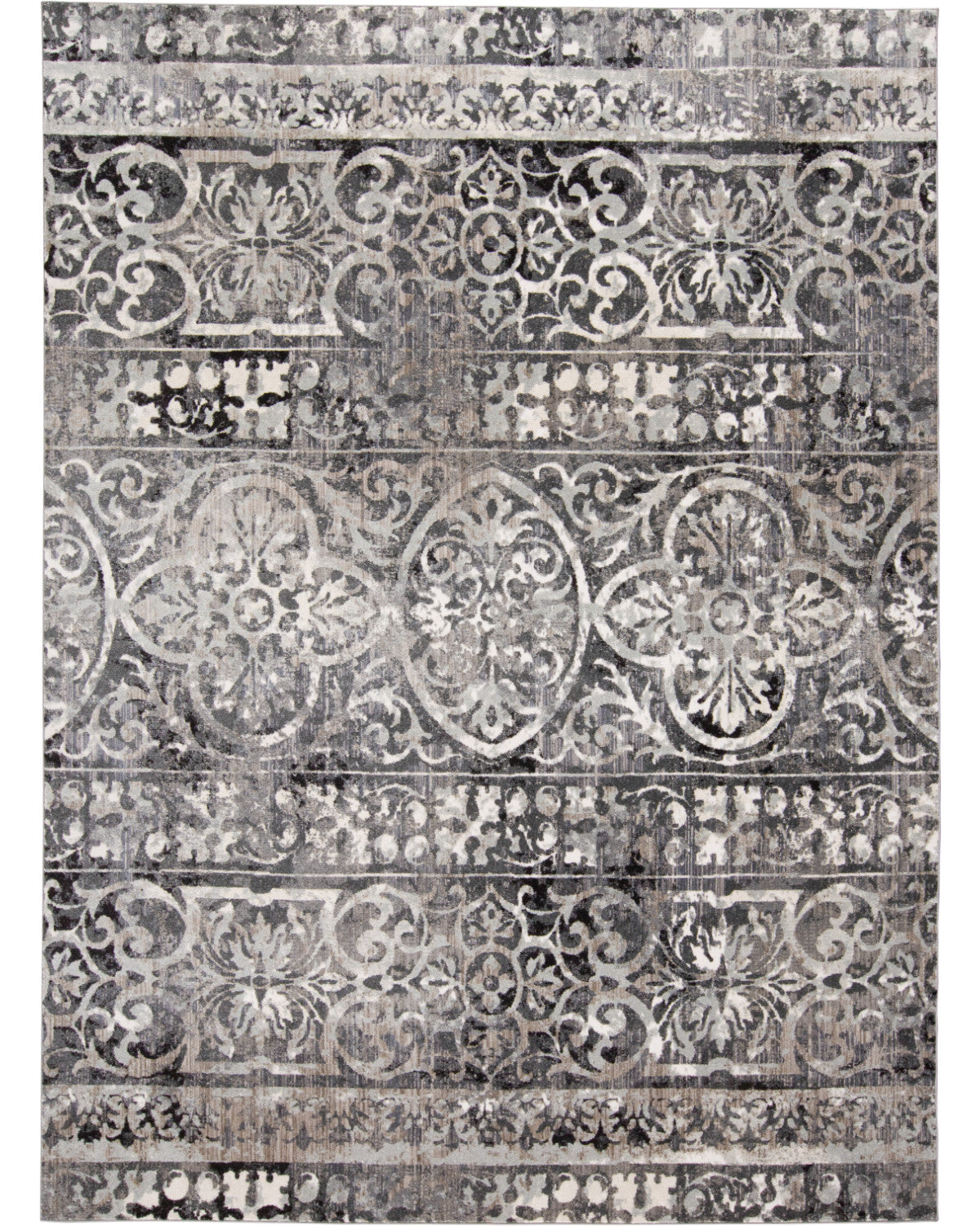 Kano 3871F Charcoal/Ivory Rug by Feizy