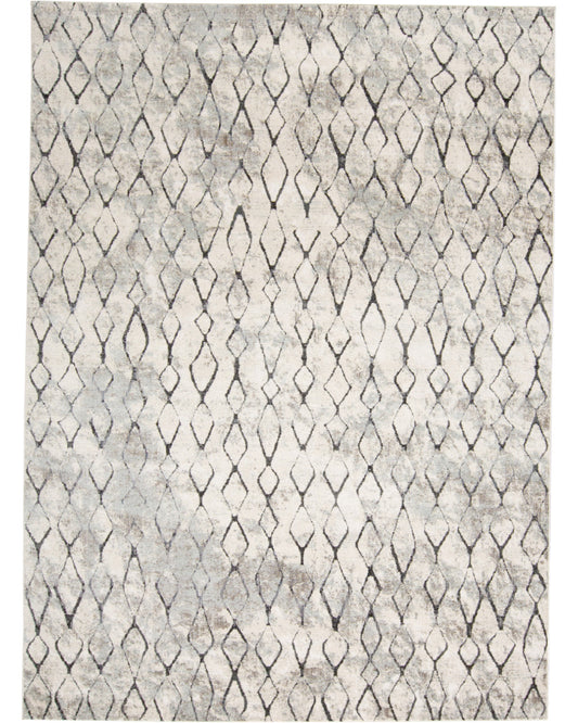 Kano 3872F Sand/Charcoal Rug by Feizy