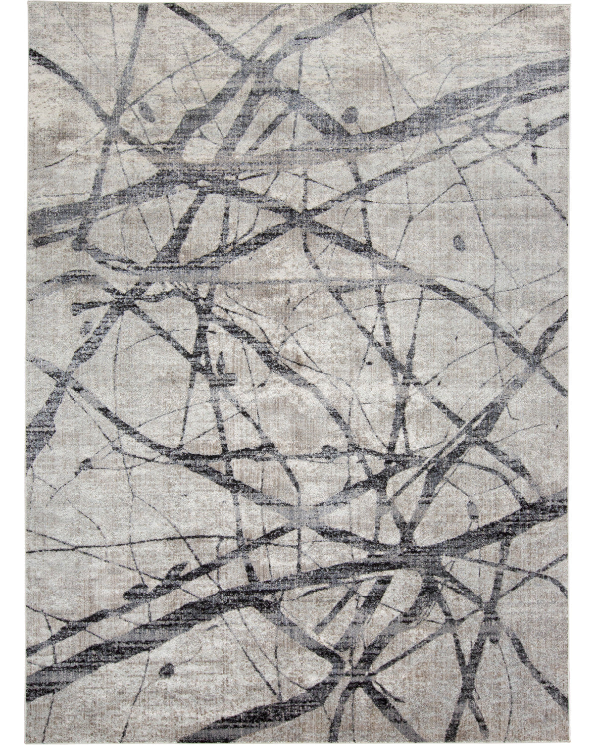 Kano 3877F Charcoal/Gray Rug by Feizy