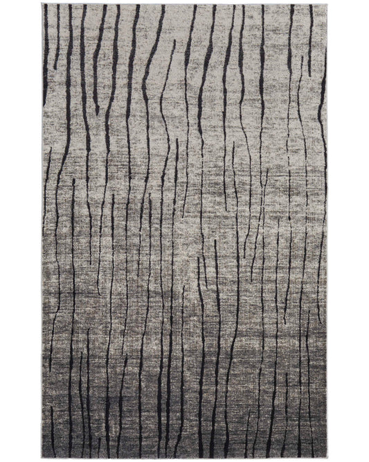 Kano 39LIF Ivory/Charcoal Rug by Feizy
