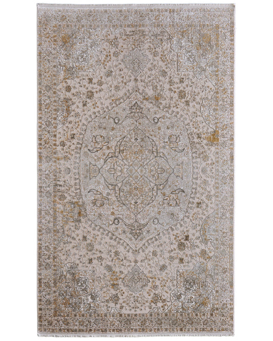 Cadiz 39T0F Beige/Gray Rug by Feizy