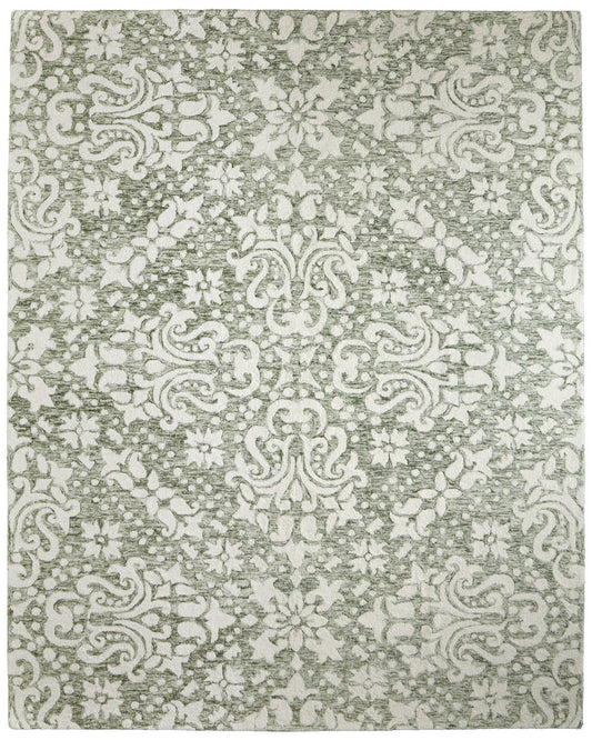 Belfort 8A28F Green Rug by Feizy