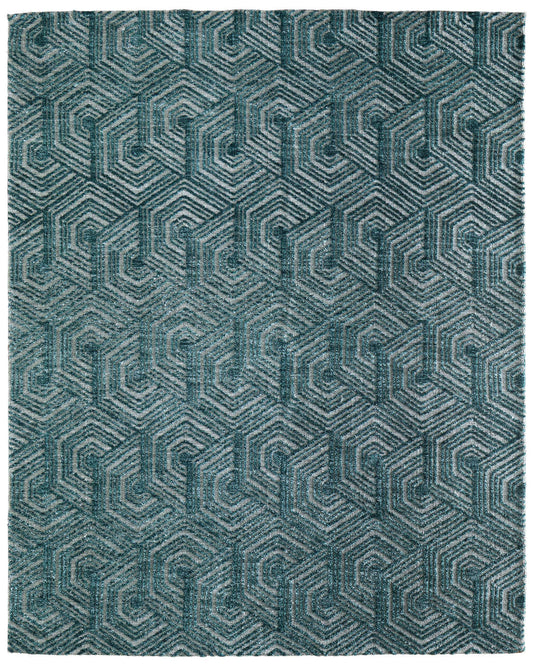 Colton 8A57F Aqua Rug by Feizy