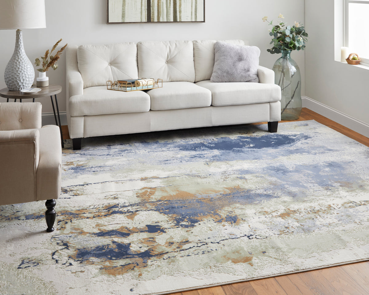 Clio 39K1F Blue/Multi Rug by Feizy