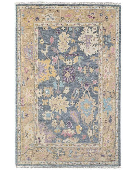 Karina 6791F Silver/Green Rug by Feizy