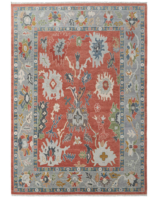 Karina 69G4F Rust/Gray Rug by Feizy