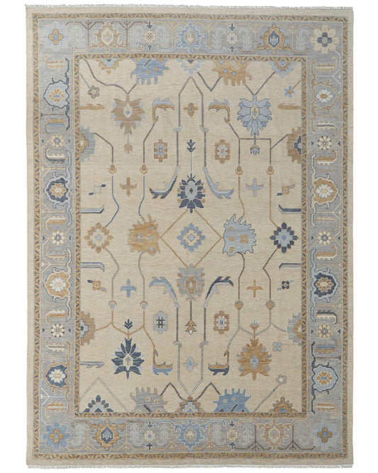 Karina 69G6F Beige/Blue Rug by Feizy