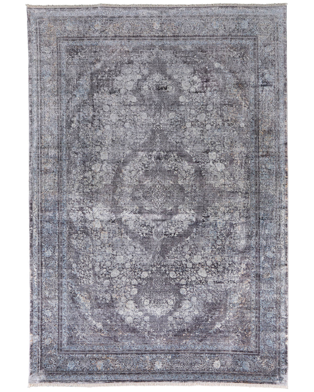 Sarrant 3967F Charcoal Rug by Feizy