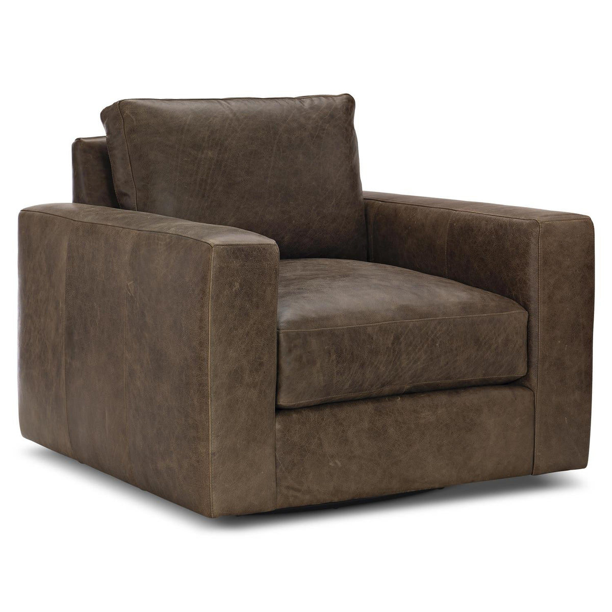 Dawkins Leather Swivel Chair (922SLO) by Bernhardt