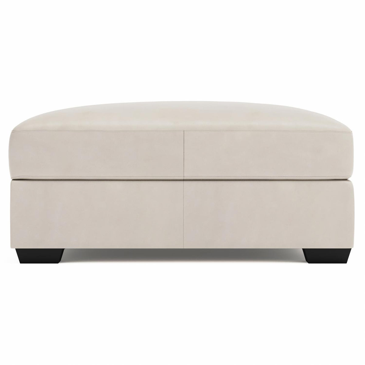 Dawkins Leather Ottoman by Bernhardt