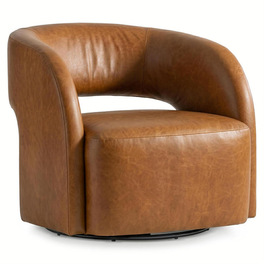 Chloe Leather Swivel Chair (9323SLQ) by Bernhardt