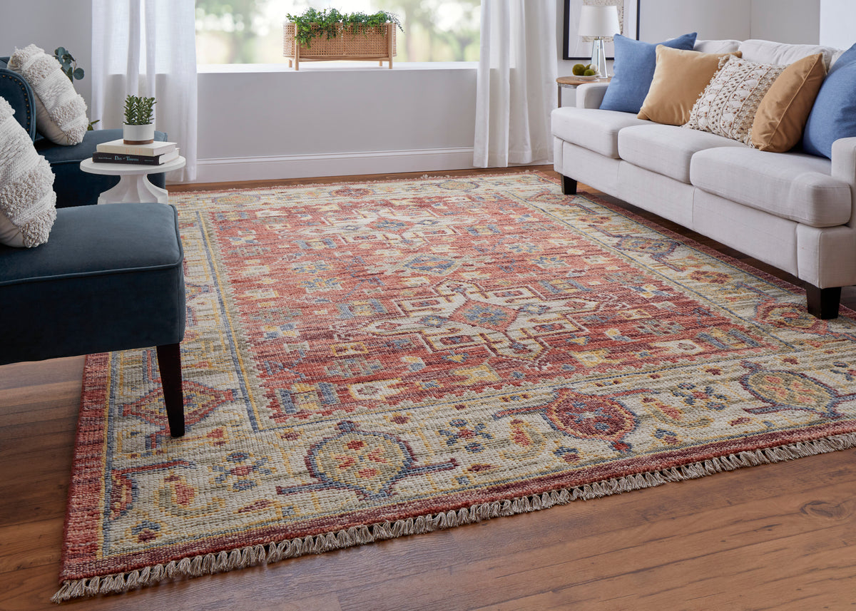 Fillmore 69CKF Rust/Beige Rug by Feizy