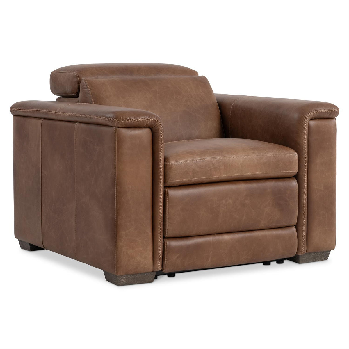 Lioni Leather Power Motion Chair (9562RHO) by Bernhardt