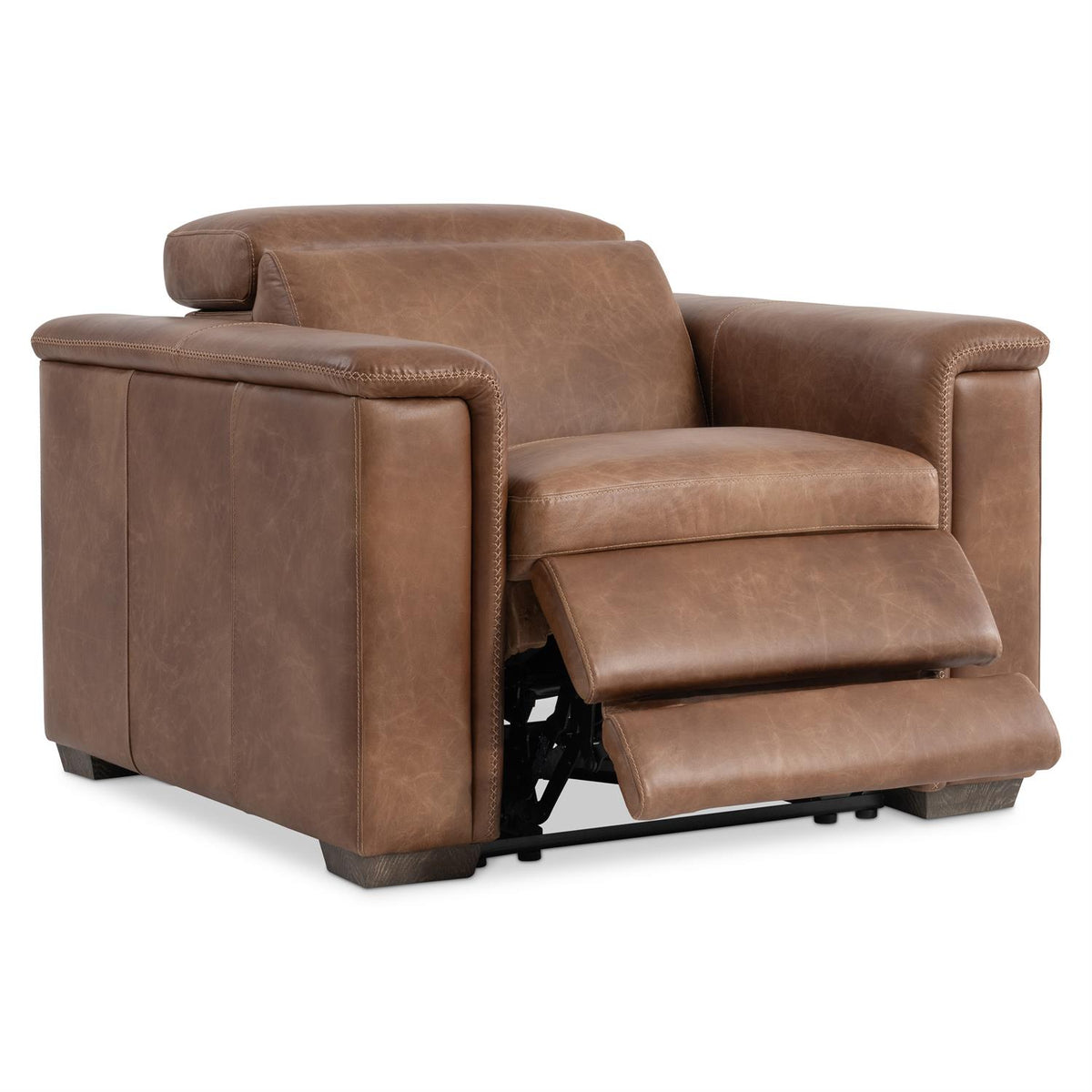 Lioni Leather Power Motion Chair (9562RHO) by Bernhardt