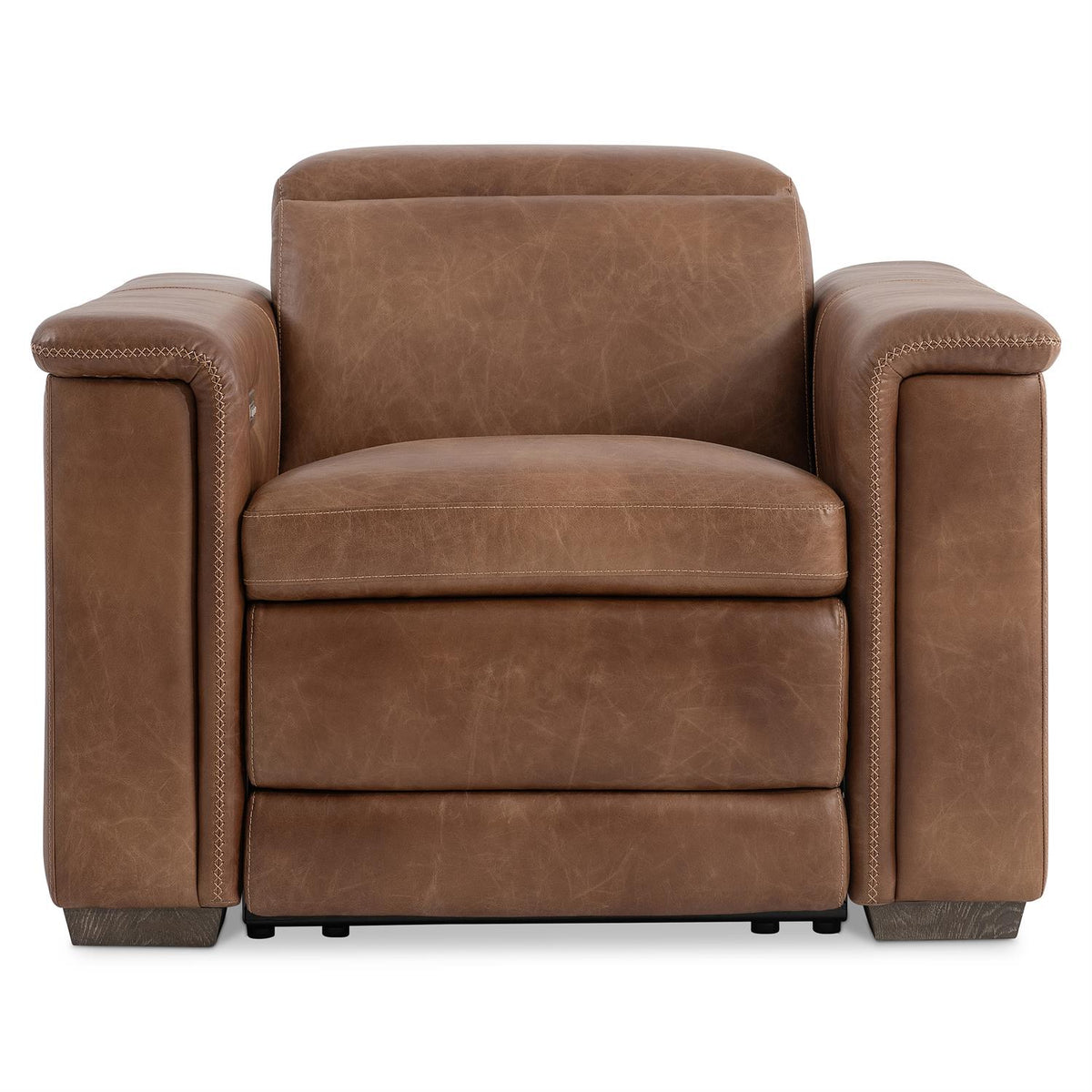Lioni Leather Power Motion Chair (9562RHO) by Bernhardt
