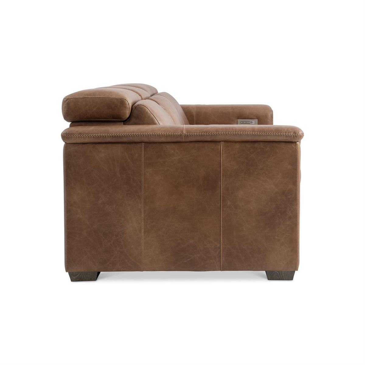 Lioni Leather Power Motion Sofa (9567RHO) by Bernhardt