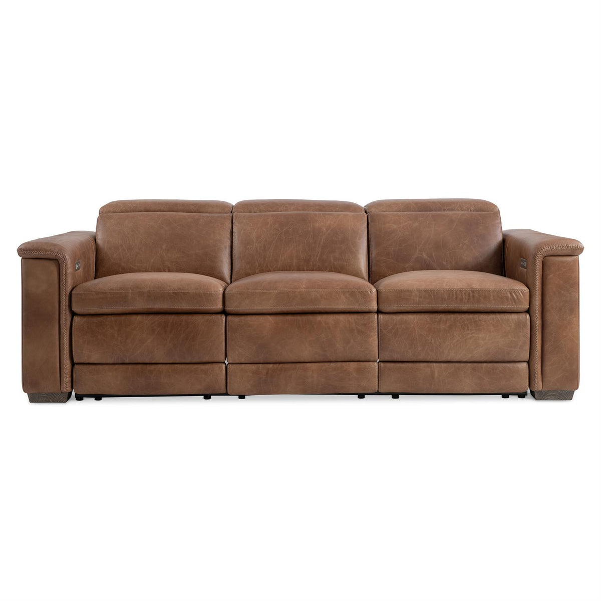 Lioni Leather Power Motion Sofa (9567RHO) by Bernhardt
