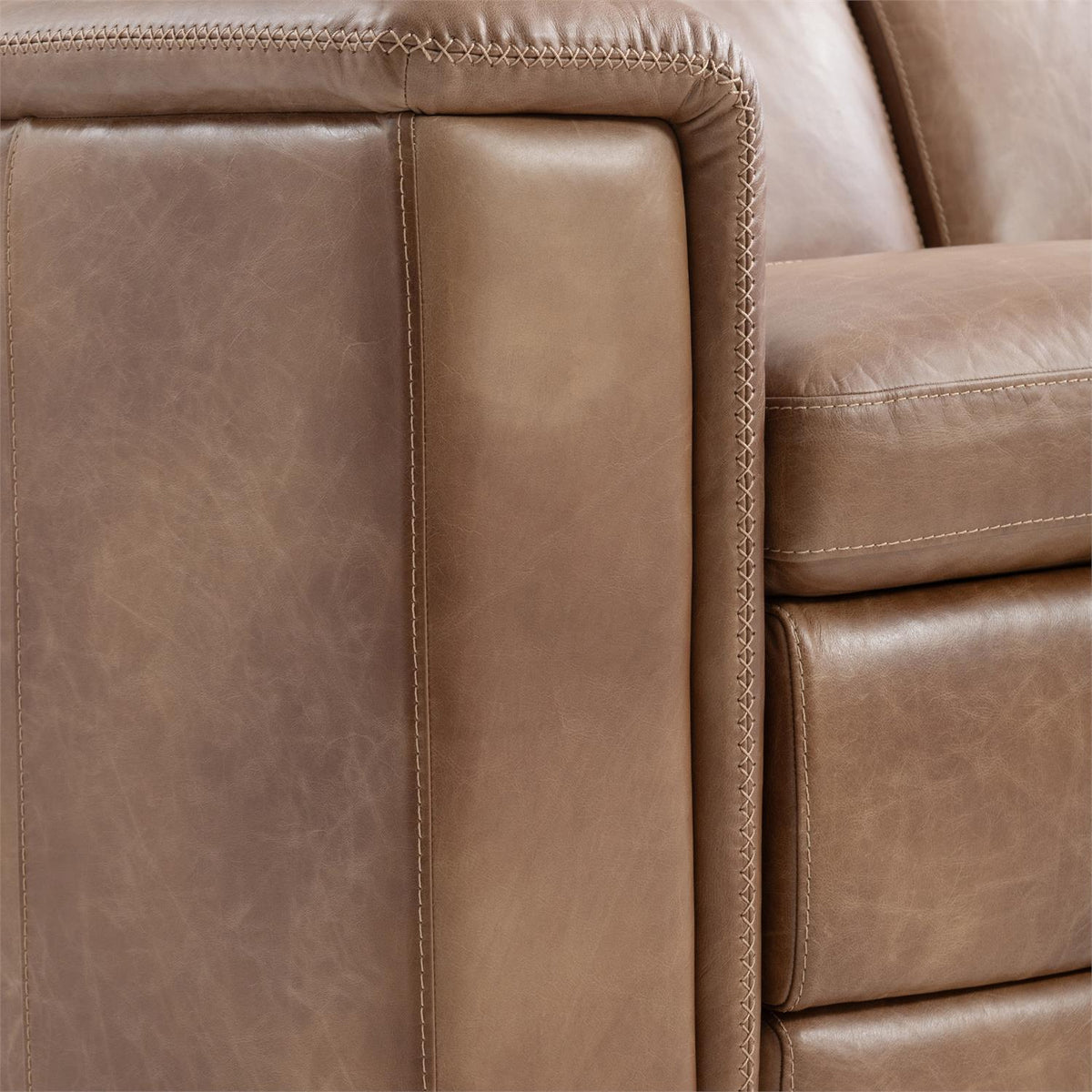 Lioni Leather Power Motion Sofa (9567RHO) by Bernhardt