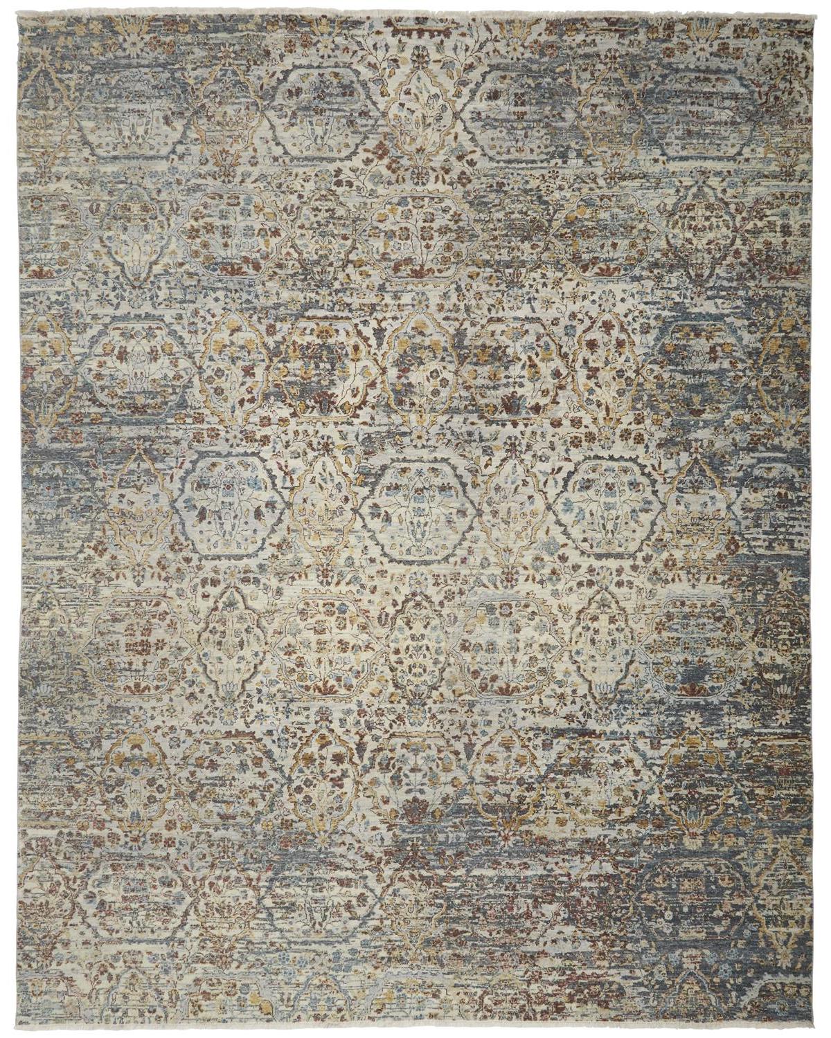 Siena 6587F Gold/Brown Rug by Feizy