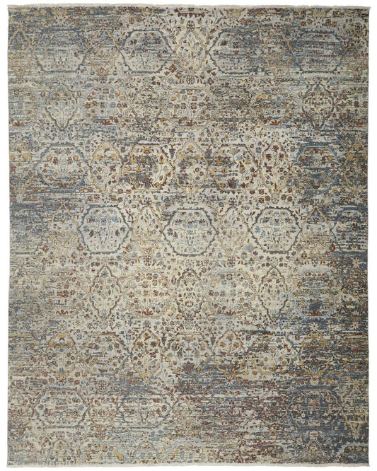 Siena 6587F Gold/Brown Rug by Feizy