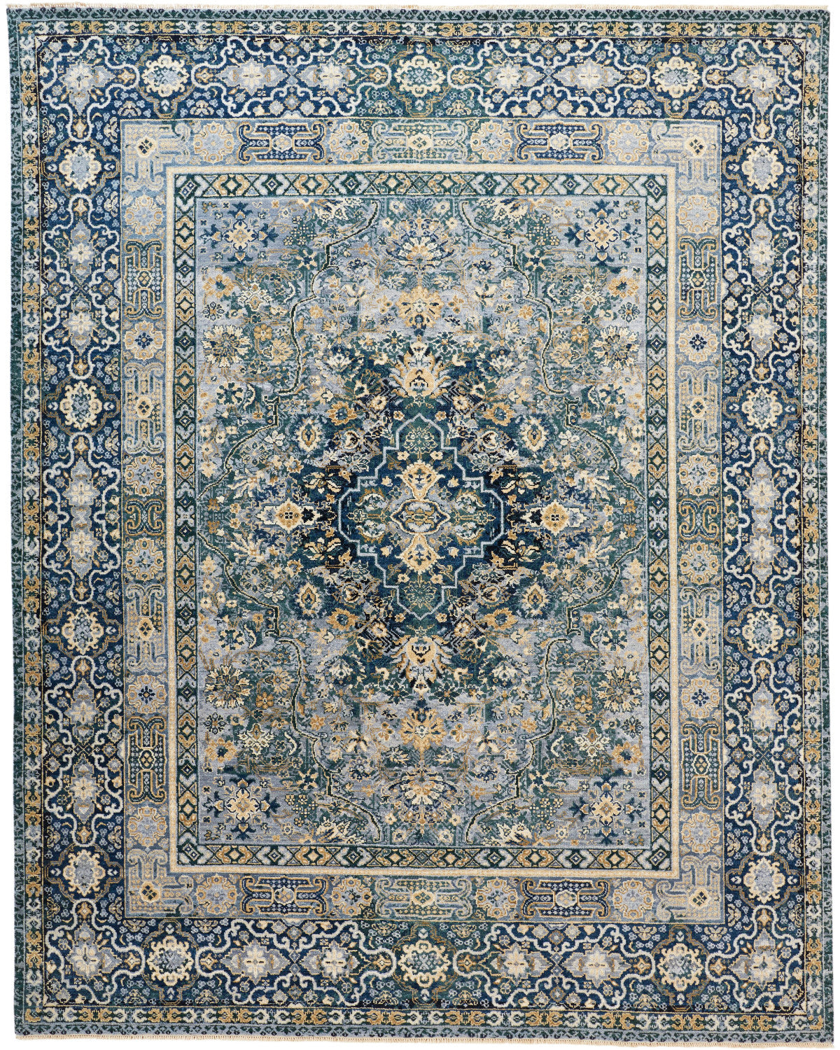 Dalia Luxe 6370F Beige/Multi Rug by Feizy